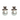 Silver Pearl & Crystal Bow Stud Earrings - $335 RRP