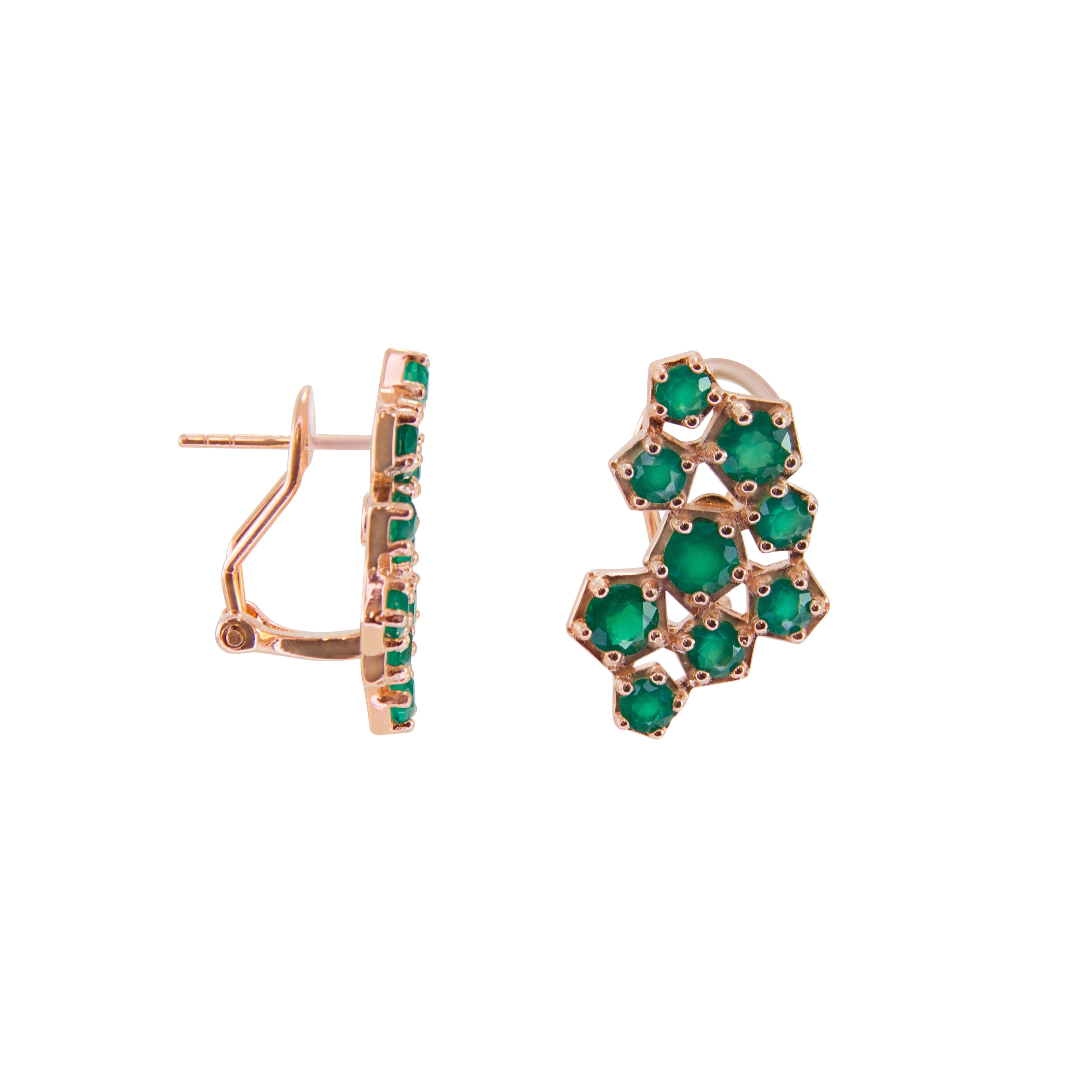 Green Onyx  Earrings