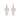 Clear Quartz & Pearl Drop Earrings on Hooks - $390 RRP
