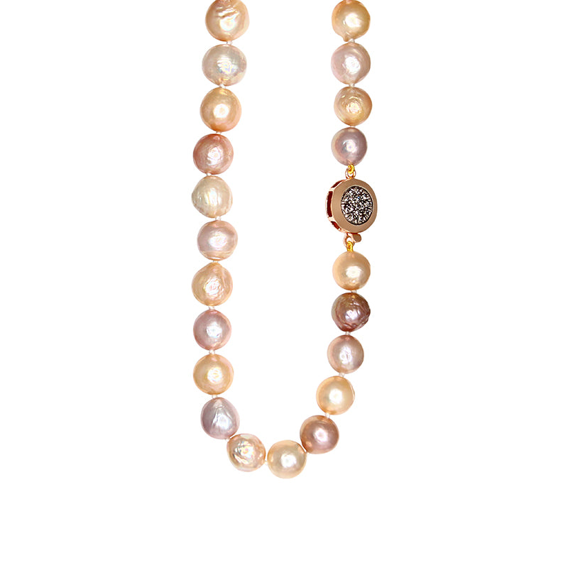10-13mm Cultured Multi Pearl Necklace 19”