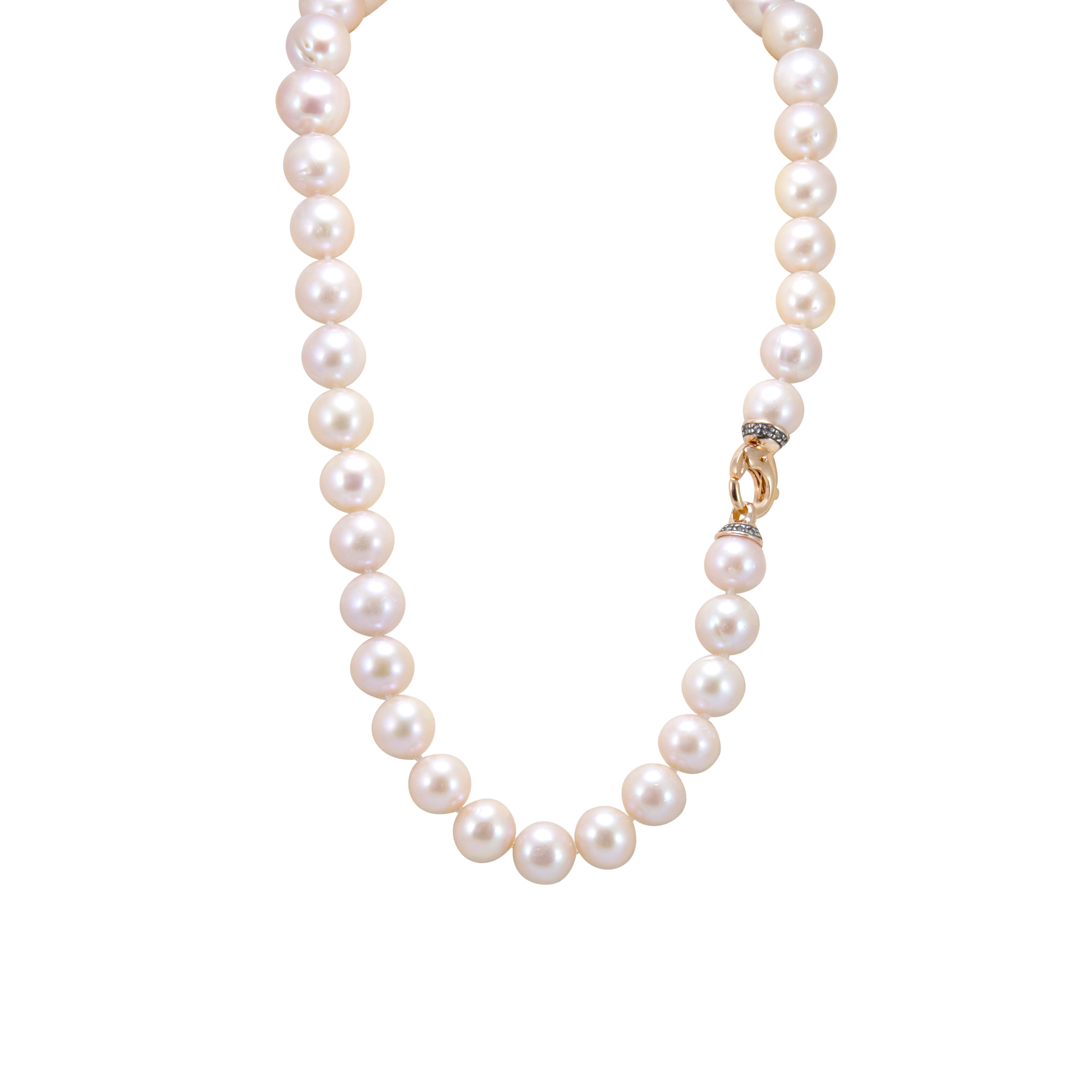10-13MM Graduated Pink Pearl 19" Necklace