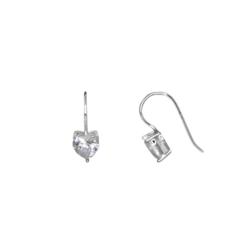 Heart Shaped Crystal Earrings - $65.00 RRP