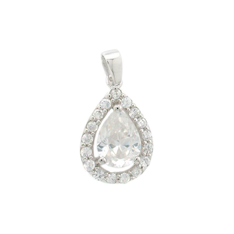 Teardrop Silver Pendant