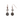 Cloudy Quartz Double Drop Earrings