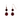 Ruby Agate Double Drop Earrings