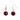 Red Agate Drop Earrings - $114 RRP