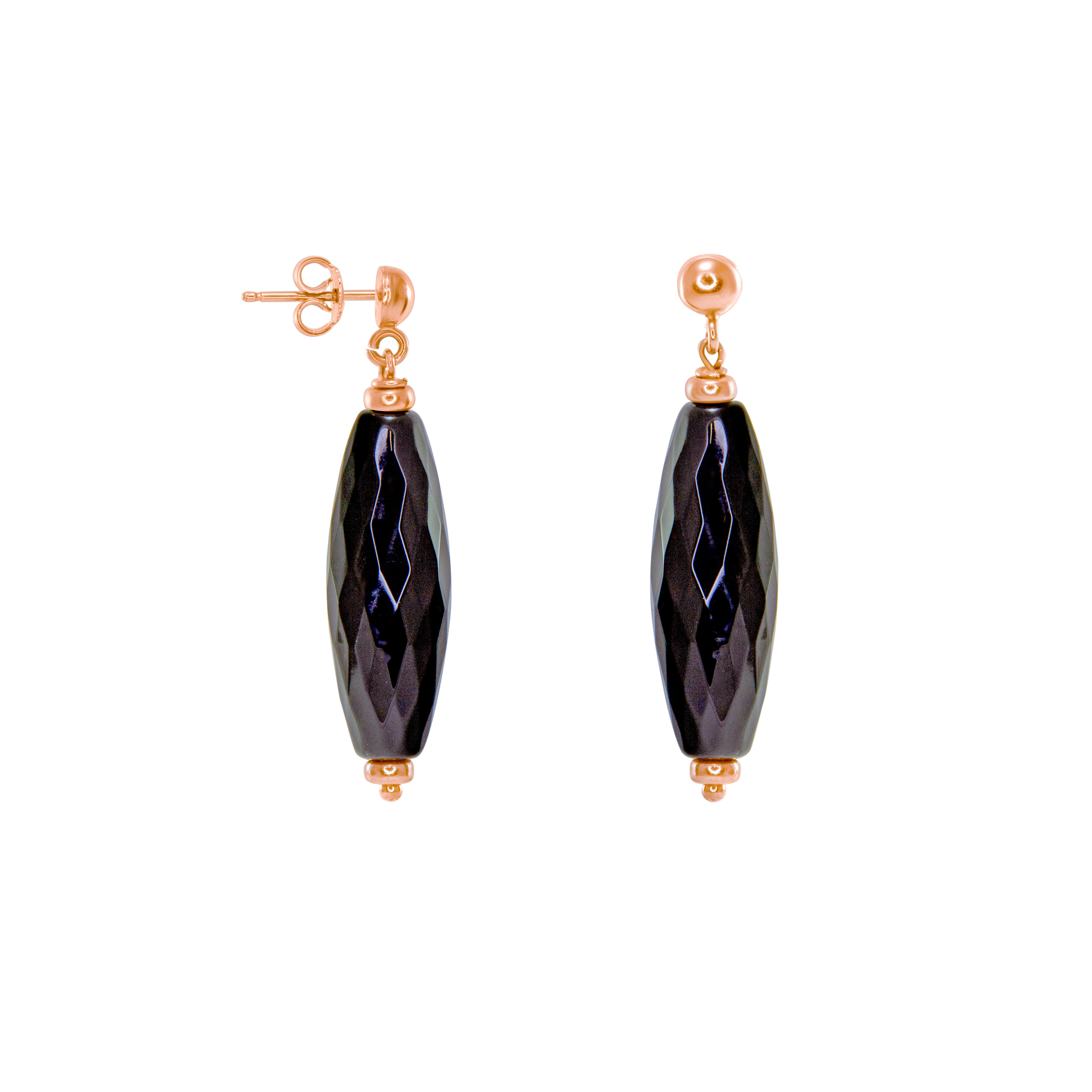 Black Agate Earrings