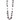 Cloudy Quartz, Black Agate & Silver Pearl Necklace - 70cm