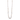 White Pearl & Crystal Necklace - 70cm