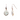 White Coin Pearl Drop Earrings