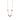 Red Agate, Clear Crystal, Rose Gold Nugget & Silver Pearl Necklace