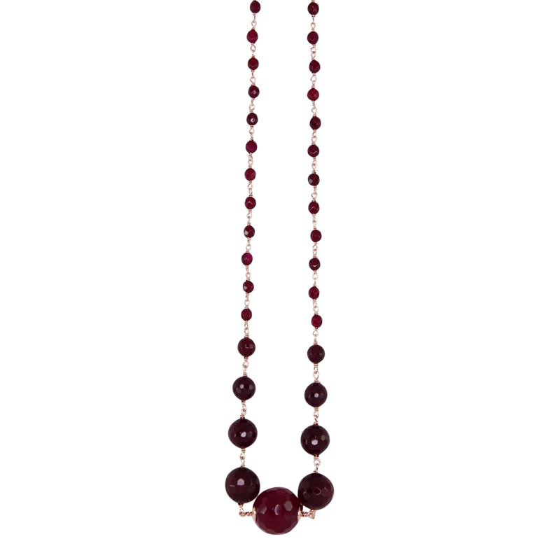 Red Agate Necklace - 56cm - $227 RRP
