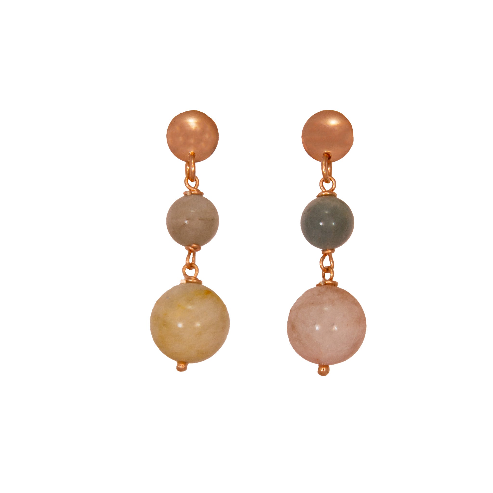 Morganite Double Drop Earrings