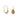 Golden Crystal Teardrop Earrings