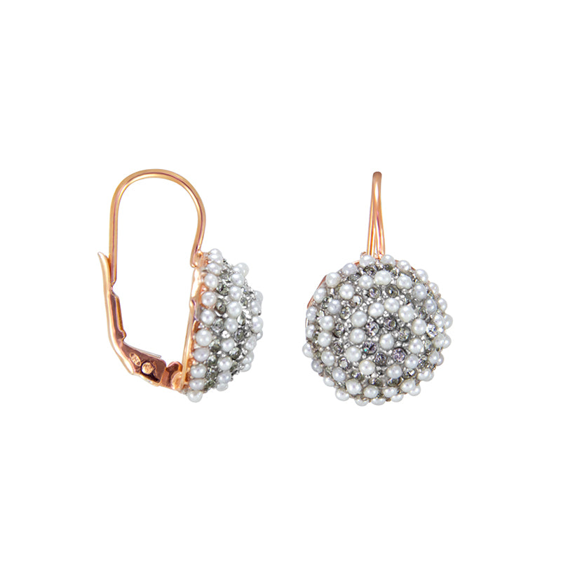 Pearl & Crystal Mound Earrings