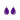 Purple Teardrop Earrings - $504 RRP