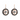 Bright Crystal Round Cutout Drop Earrings