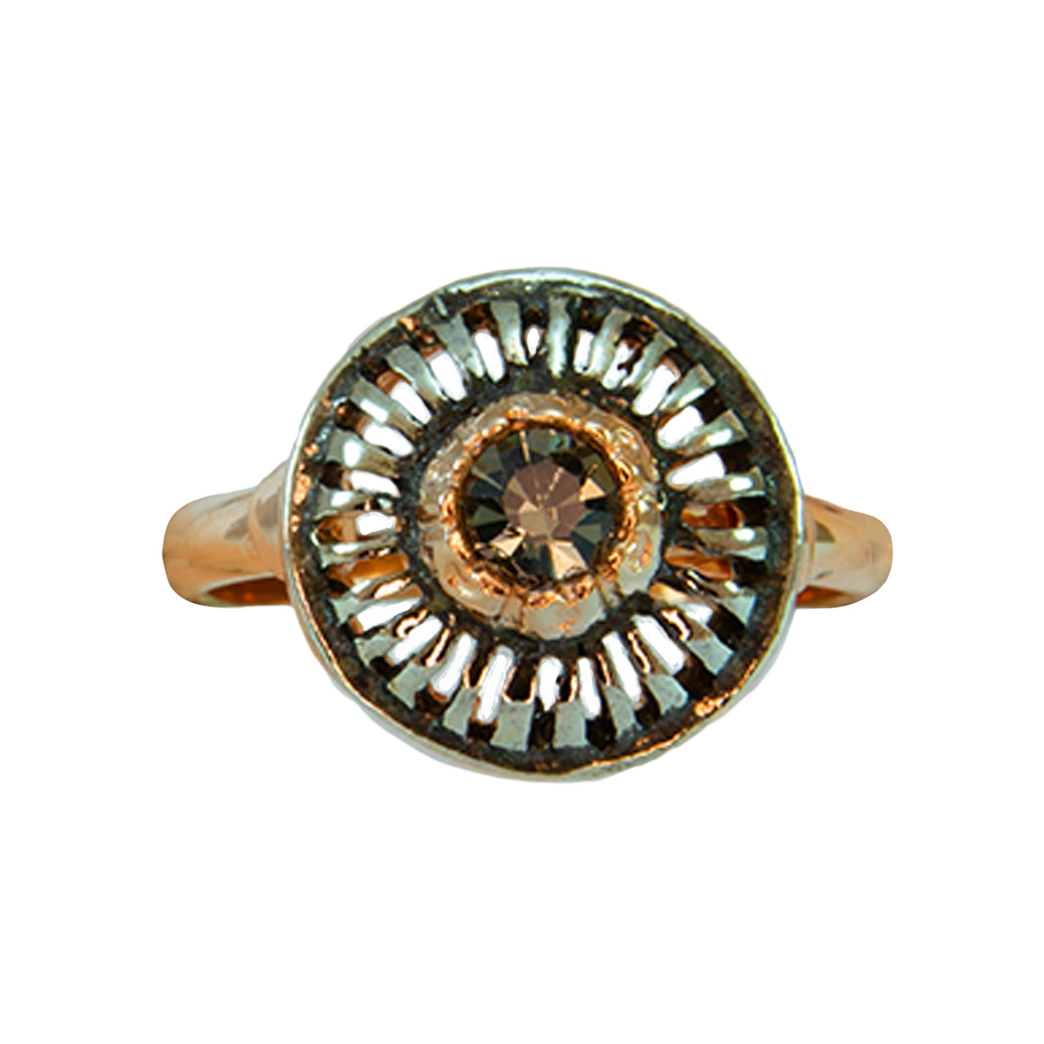 Crystal Round Cutout Ring
