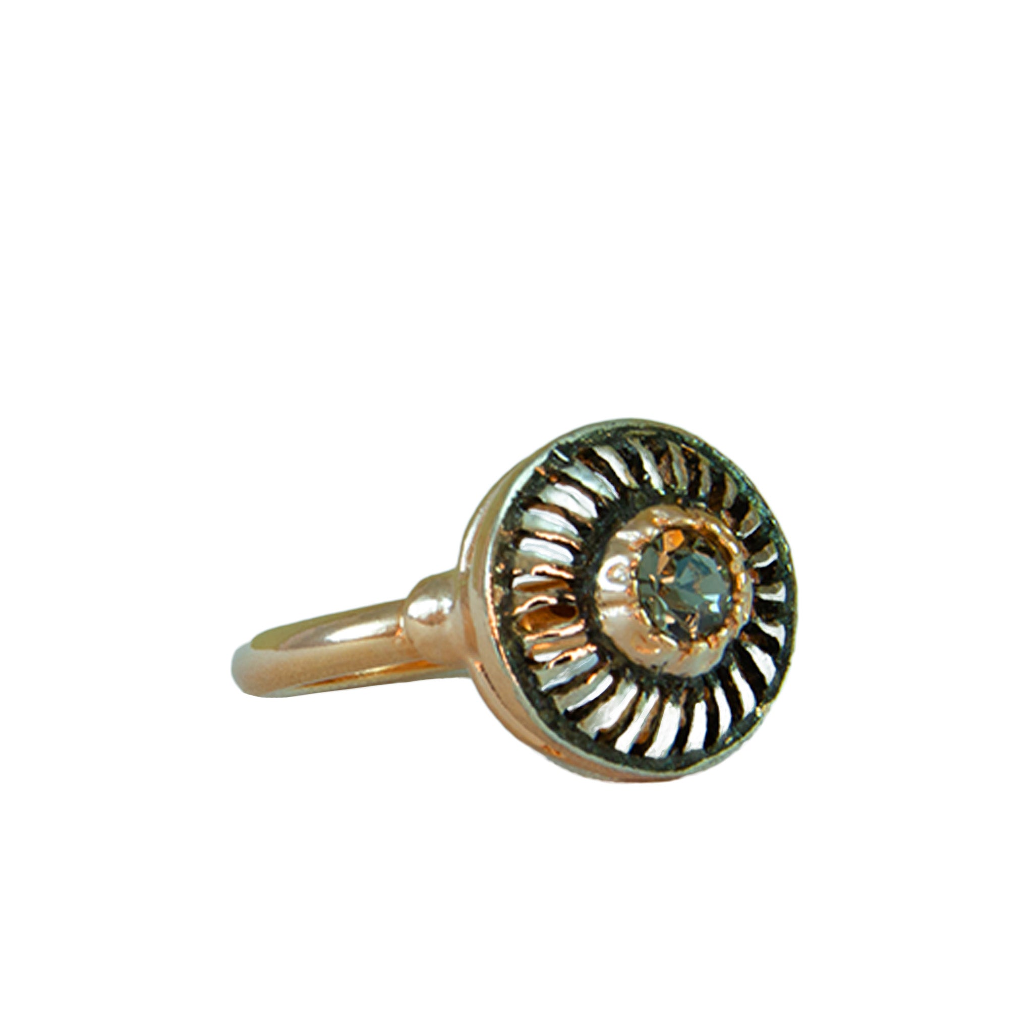 Crystal Round Cutout Ring