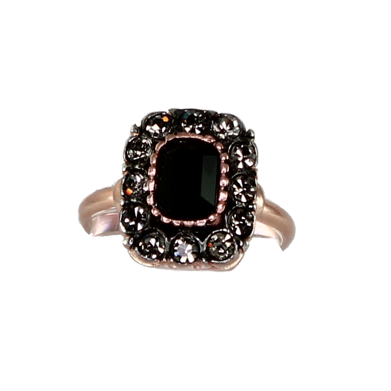 Black Crystal Ring