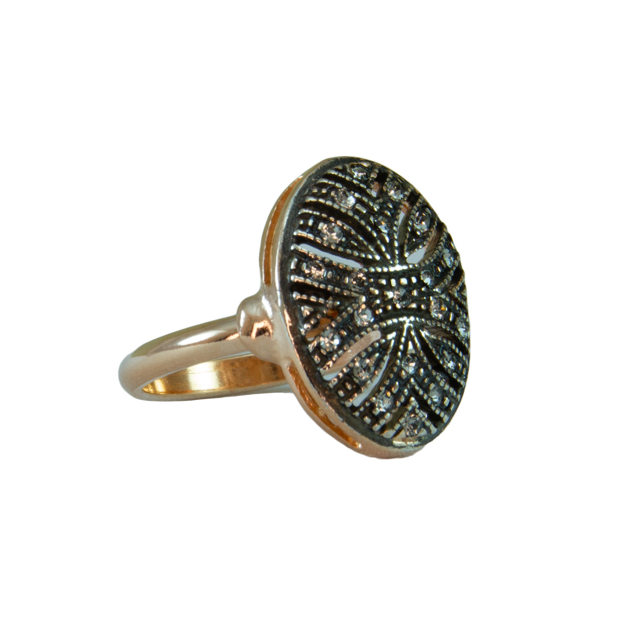 Crystal Oval Ring