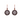Bright & Fume Crystal Disc Earrings