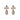 Smoky Triple Drop Earrings - $257 RRP