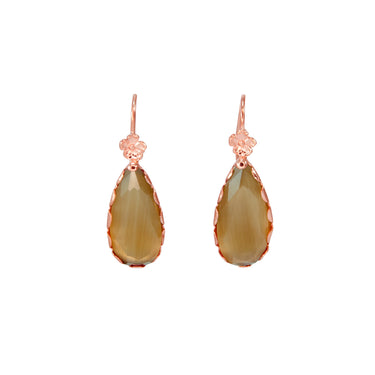 Champagne Teardrop Hook Earrings