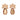 5 Leaf Rose Gold with Large Champagne Teardrop - $348 RRP