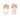 5 Leaf Rose Gold with Large Clear Teardrop - $348 RRP