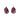 Purple Oval Crystal Earrings