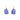 Blue Oval Crystal Earrings - $215 RRP