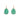 Light Green Oval Crystal Earrings