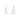White Oval Crystal Earrings- $215 RRP