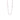 Crystal and Rose gold Necklace - 52cm