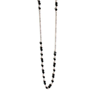 Onyx Small Stone Necklace - 100cm