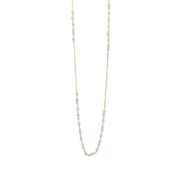 Clear Quartz Small Stone Necklace - 100cm