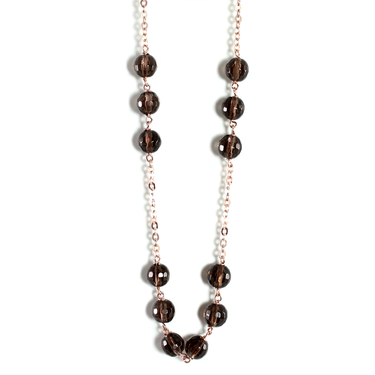 Smoky Quartz Necklace - 50cm